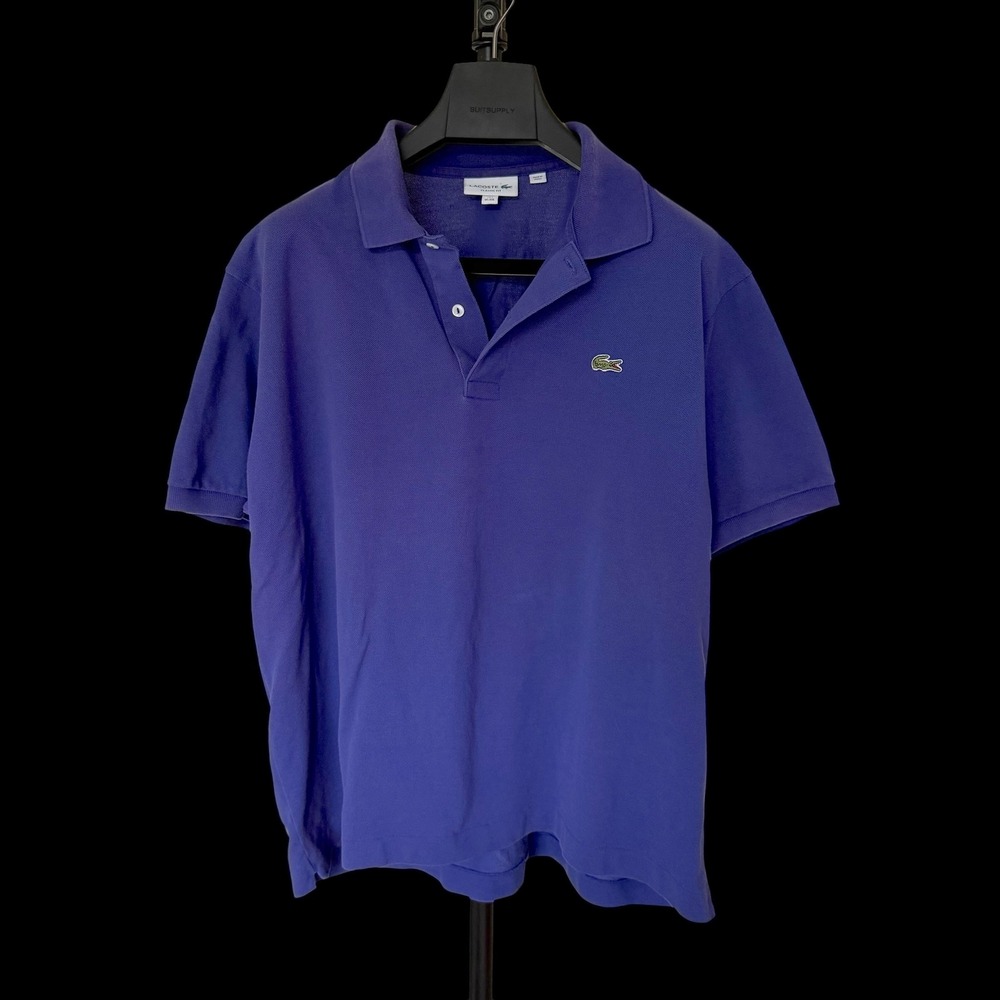 Lacoste Classic Fit Purple Cotton Pique Polo Shirt XXL FR7 FA13487